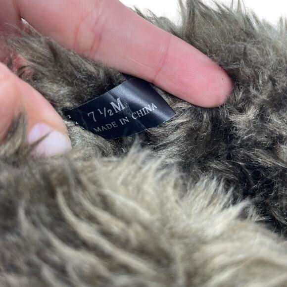 Sporto Capri Faux Fur Snow Boots Suede Wedge Brown Size 7.5M - Picture 10 of 11